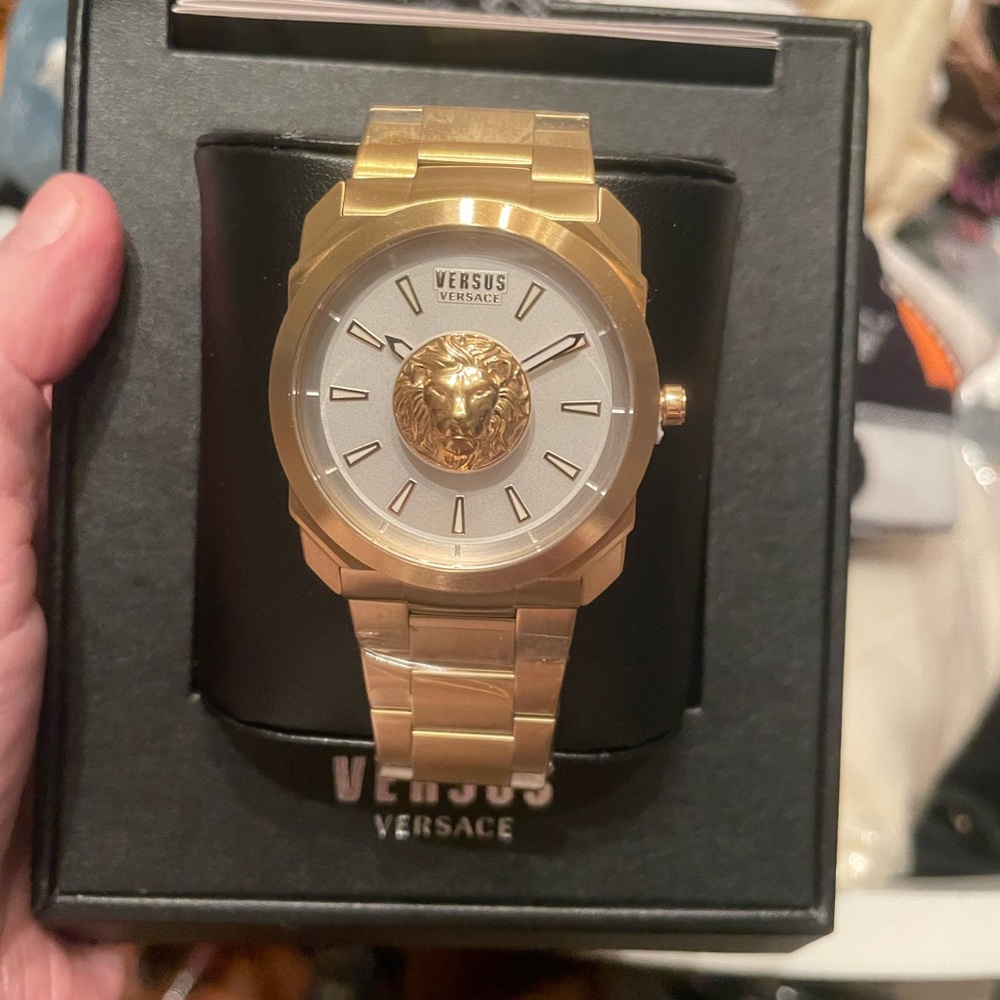 Versus Versace Men’s Gold Watch - New in box - with tags - 20235 Listing